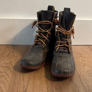 L.L. Bean Black and Brown Winter Boots